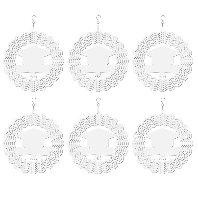 6Pcs Graduation Season Wind Spinner Blanks 3D Wind Spinners Hanging Wind Spinners For Outdoor Garden
6Pcs Graduation Season Wind Spinner Blanks 3D Wind Spinners Hanging Wind Spinners For Outdoor Garden
