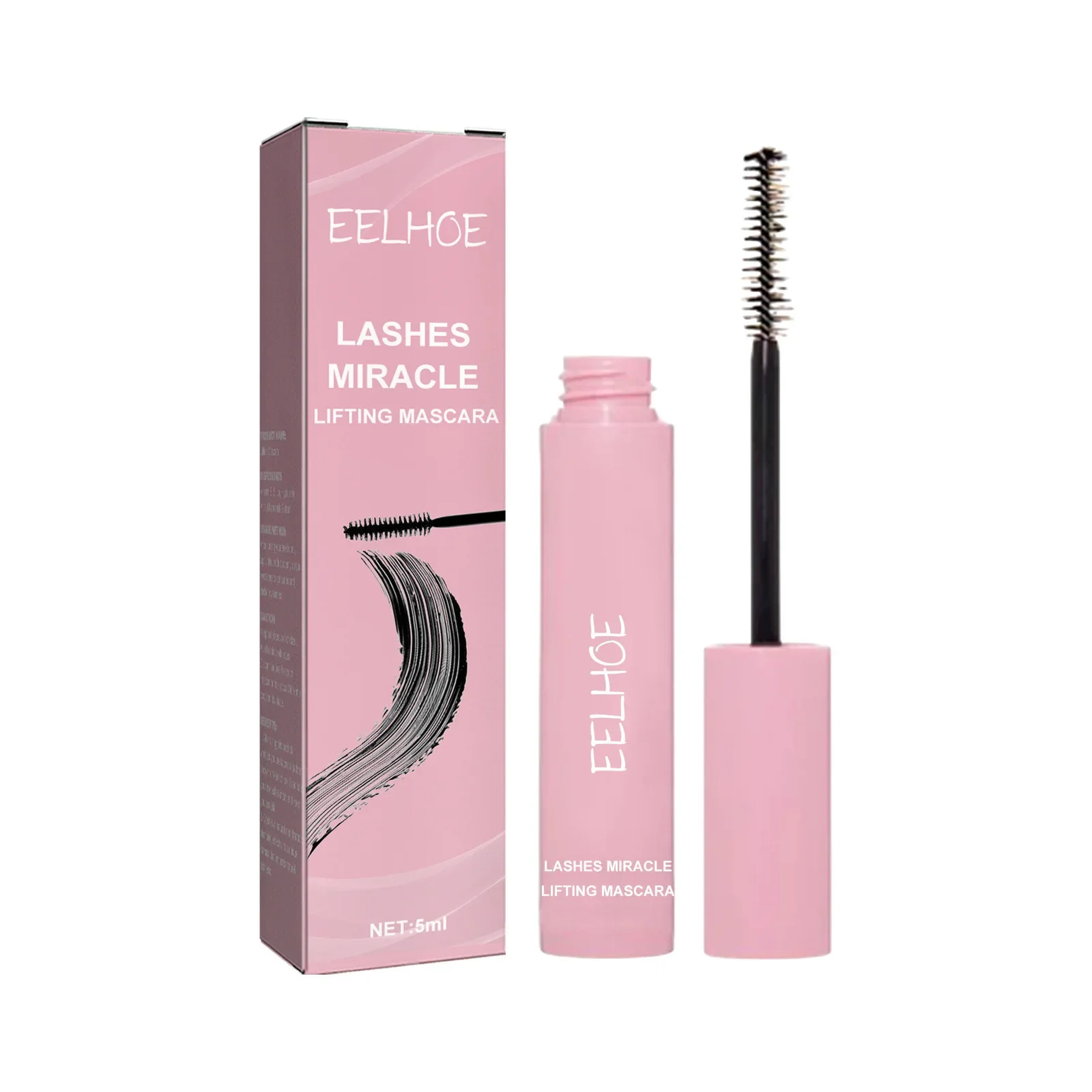 

Sdotter EELHOE 4D Silk Fiber Mascara Lengthens Eyelashes Waterproof Fast Dry Long-Lasting Extension Black Curling Thick Makeup C