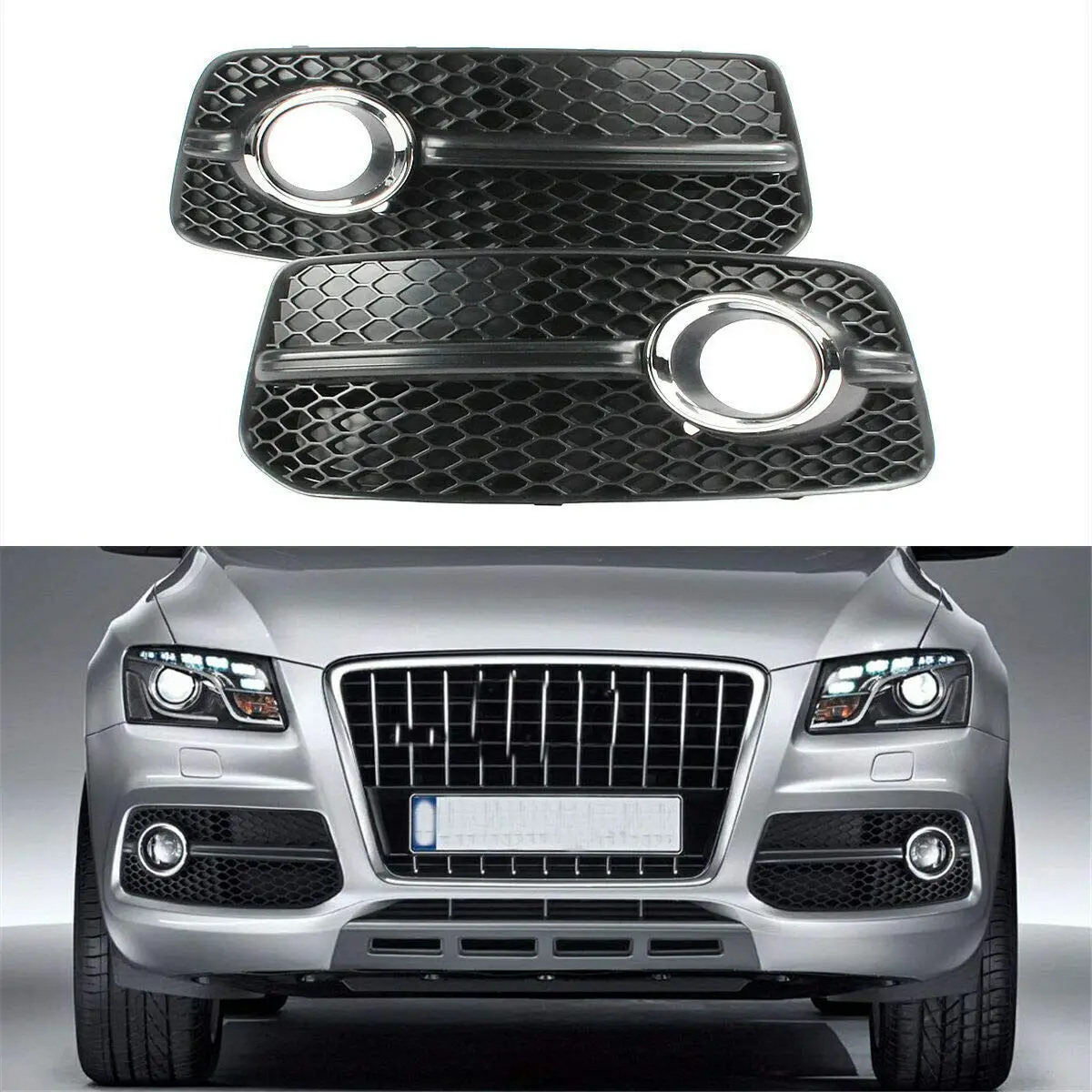 Car Frame Fog Lights Grill for Audi Q5 S-line 2009-2012 Front Bumper Fog Lamp Grille Headlights Protector Cover Auto Lamp Hood
Car Frame Fog Lights Grill for Audi Q5 S-line 2009-2012 Front Bumper Fog Lamp Grille Headlights Protector Cover Auto Lamp Hood