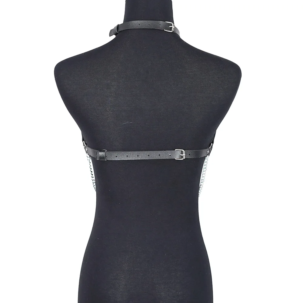Women Sexy Chain Harness Belt Leather Lingerie Bdsm Sex Bondage Harness Sex Toys Goth Fetish Clothing Festival Rave Outfit Women Sexy Chain Harness Belt Leather Lingerie Bdsm Sex Bondage Harness Sex Toys Goth Fetish Clothing Festival Rave Outfit