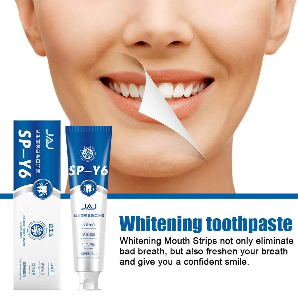 Probiotic Repairing Whitening Toothpaste Yellow Teeth Oral Breath Cleaning Stains Tooth Removing Oral Hygiene Care Refresh E9P4
Probiotic Repairing Whitening Toothpaste Yellow Teeth Oral Breath Cleaning Stains Tooth Removing Oral Hygiene Care Refresh E9P4