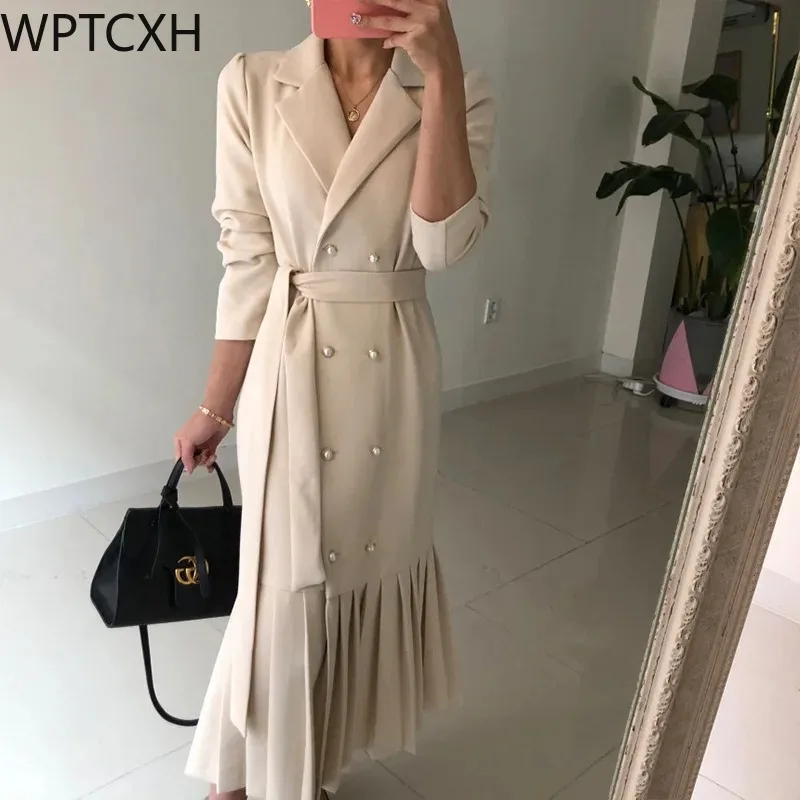 2024New Spring Summer Casual Fashion Loose lady Dress Elegant Temperament Commuter Style Suit Collar Female High Quality Dress
2024New Spring Summer Casual Fashion Loose lady Dress Elegant Temperament Commuter Style Suit Collar Female High Quality Dress