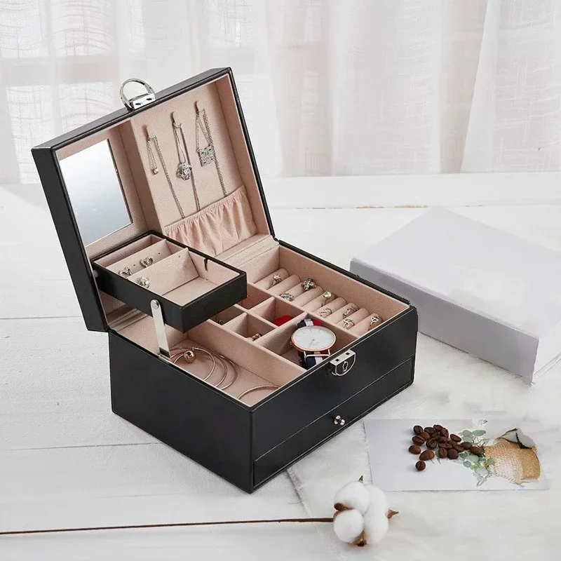 Fashion Leather Jewelry Box Case Jewelry Package Storage Large Space Jewelry Ring Necklace Bracelet 2024
Fashion Leather Jewelry Box Case Jewelry Package Storage Large Space Jewelry Ring Necklace Bracelet 2024