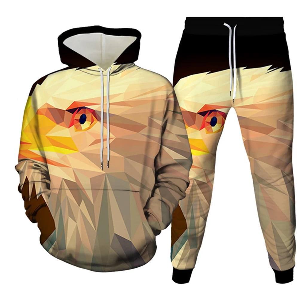 Animal Eagle 3D Print Men's Tracksuit Set Casual Hoodie+Pants 2pcs Sets Oversized Pullover Trend Streetwear Fashion Men Clothing
Animal Eagle 3D Print Men's Tracksuit Set Casual Hoodie+Pants 2pcs Sets Oversized Pullover Trend Streetwear Fashion Men Clothing