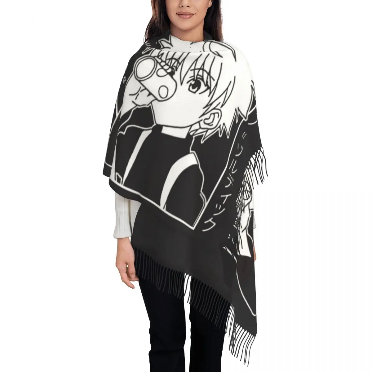 Stylish Hunter X Hunter Tassel Scarf Women Winter Warm Shawl Wrap Lady Killua Zoldyck Anime Manga Hxh Scarves
Stylish Hunter X Hunter Tassel Scarf Women Winter Warm Shawl Wrap Lady Killua Zoldyck Anime Manga Hxh Scarves