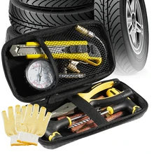 Car Tire Repair Tool Kit with EVA Storage Bag Garage Studding Tool Set Auto Motorcycle Tubeless Tyre Puncture Plug
Car Tire Repair Tool Kit with EVA Storage Bag Garage Studding Tool Set Auto Motorcycle Tubeless Tyre Puncture Plug