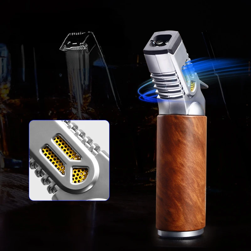 Jobon Four Nozzle Metal Inflatable Turbo Lighter Torch Spray Gun Large Firepower Cigar Accessories Butane Windproof Lighter Gift
Jobon Four Nozzle Metal Inflatable Turbo Lighter Torch Spray Gun Large Firepower Cigar Accessories Butane Windproof Lighter Gift