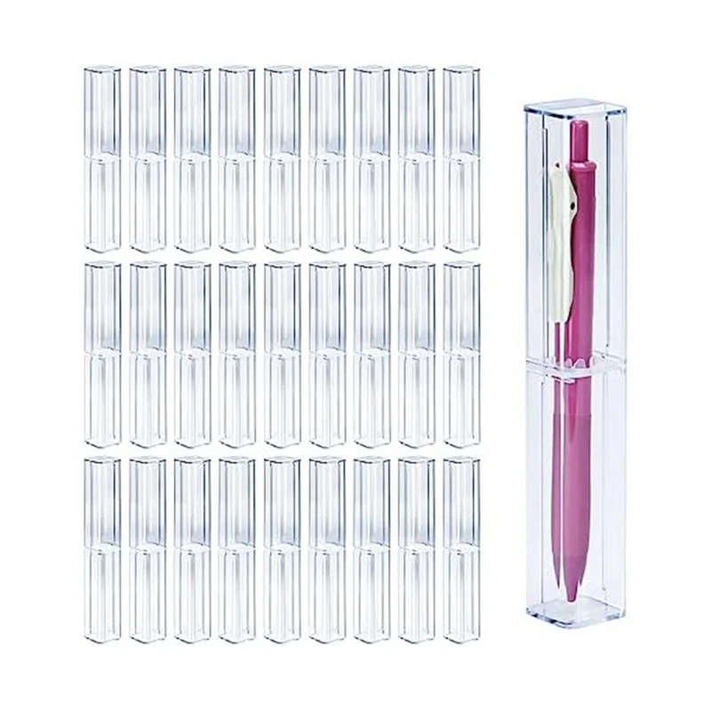 25Pcs Clear Acrylic Pencil Case Reusable Pen Gift Box Pencil Packaging Box Set Empty Plastic Pen Storage Container
25Pcs Clear Acrylic Pencil Case Reusable Pen Gift Box Pencil Packaging Box Set Empty Plastic Pen Storage Container