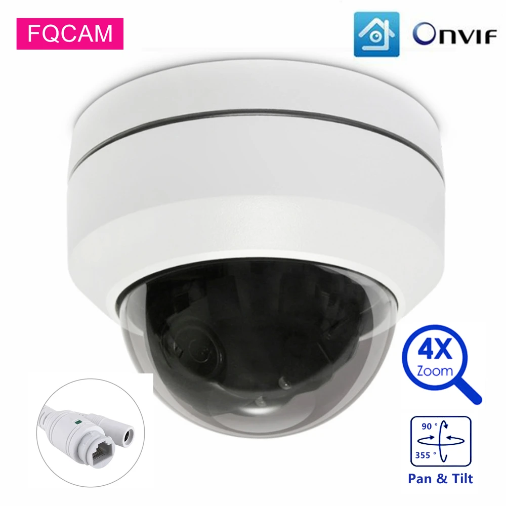 

5MP POE IP PTZ Speed Camera 2MP 5MP Pan Tilt Motorized 4X Zoom Motion Detection ONVIF Infrared IP CCTV Camera 30 IR Night Vision