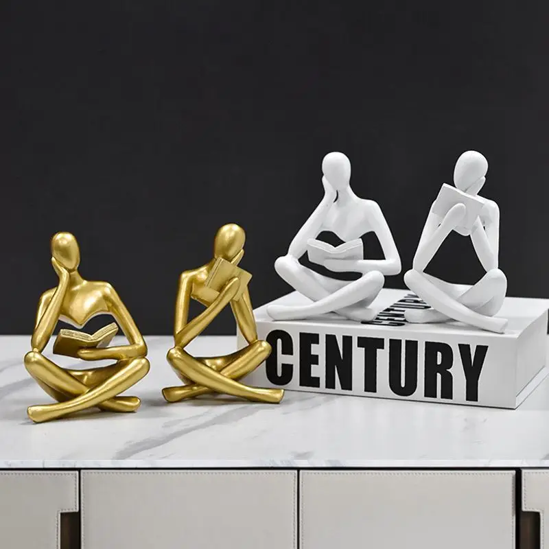 Home Decoration Accessories Creative Abstract Reading Figurine Modern Style Office Tabletop Ornament Resin Miniature Crafts Gift
Home Decoration Accessories Creative Abstract Reading Figurine Modern Style Office Tabletop Ornament Resin Miniature Crafts Gift