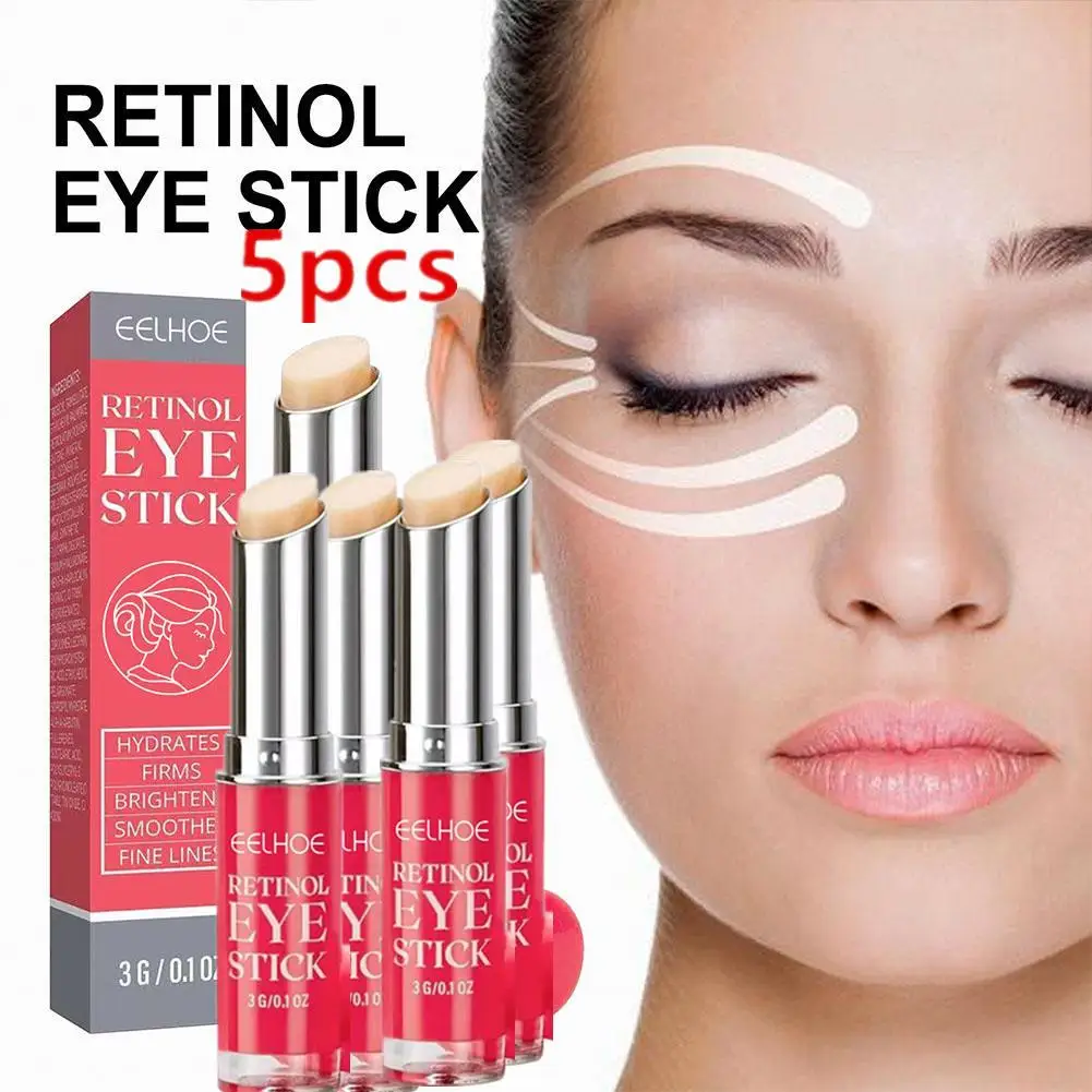 5PCS Retinol Eye Cream Stick Anti-aging Anti Wrinkle Firming Moisturizing Puffiness Black And Circles Deep Lightening
5PCS Retinol Eye Cream Stick Anti-aging Anti Wrinkle Firming Moisturizing Puffiness Black And Circles Deep Lightening