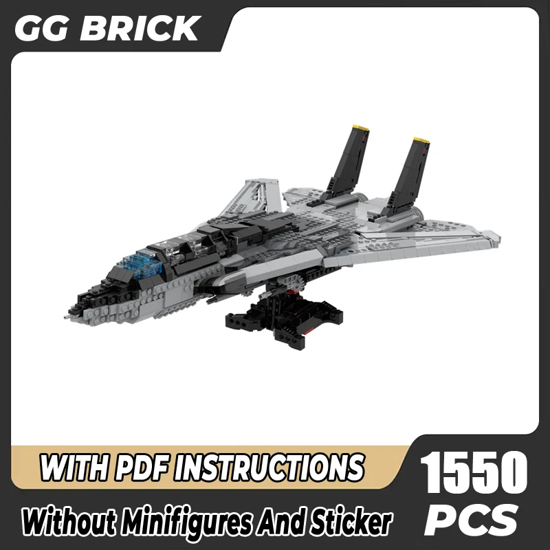 Military Series Moc Building Blocks F-14 TOMCAT - 10300 B-MODEL Model Technology Bricks DIY Assembly Airplane Toys For
Military Series Moc Building Blocks F-14 TOMCAT - 10300 B-MODEL Model Technology Bricks DIY Assembly Airplane Toys For