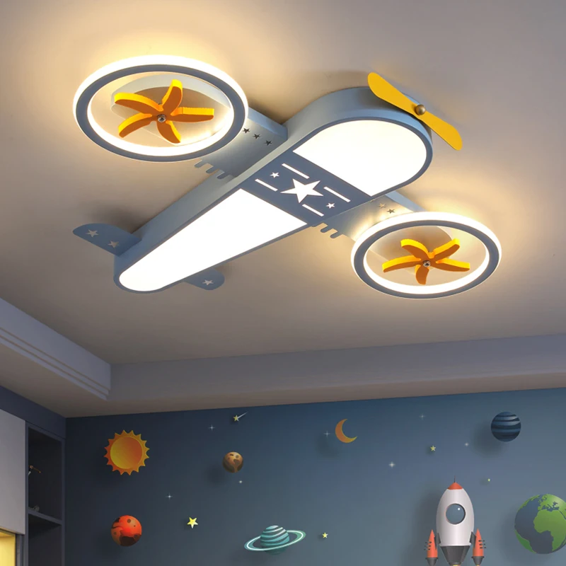 Airplane Children's Room Bedroom Ceiling Lights Boy Room Chandelier Creative Personality Cartoon New Led Eye Protection Light
Airplane Children's Room Bedroom Ceiling Lights Boy Room Chandelier Creative Personality Cartoon New Led Eye Protection Light