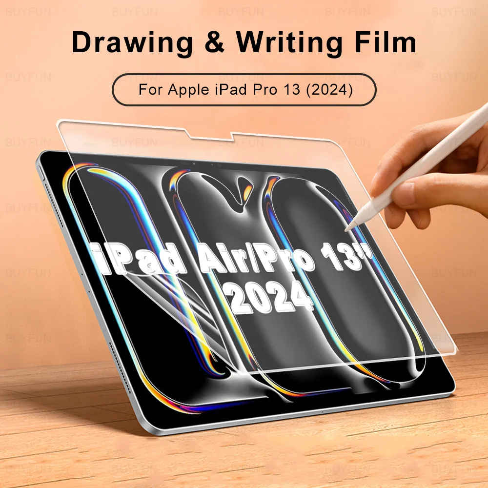 Мягкая пленка для iPad Pro 13 (2024) Air 13-inch iPadPro 7-го поколения A2926 A2903 Защита экрана для рисования и письма
Мягкая пленка для iPad Pro 13 (2024) Air 13-inch iPadPro 7-го поколения A2926 A2903 Защита экрана для рисования и письма