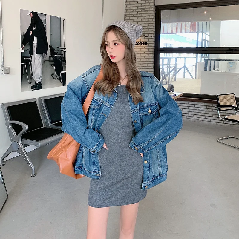 Feynzz 2022 Denim Jacket Women's Summer And Autumn Korean Style New Pocket Decorative Tops Long-sleeved Fashion Trendy Tops
Feynzz 2022 Denim Jacket Women's Summer And Autumn Korean Style New Pocket Decorative Tops Long-sleeved Fashion Trendy Tops