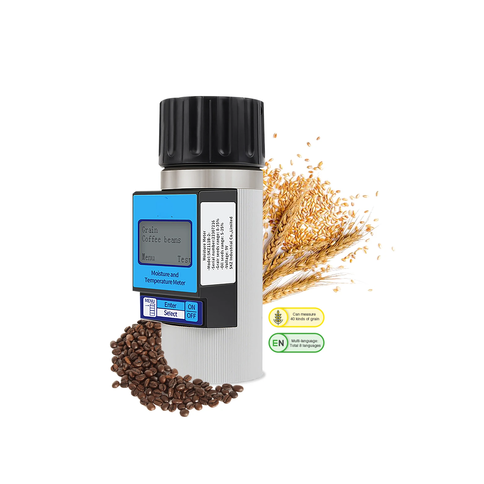 rapid coffee beans Cocoa beans moisture meter portable grain moisture tester
rapid coffee beans Cocoa beans moisture meter portable grain moisture tester