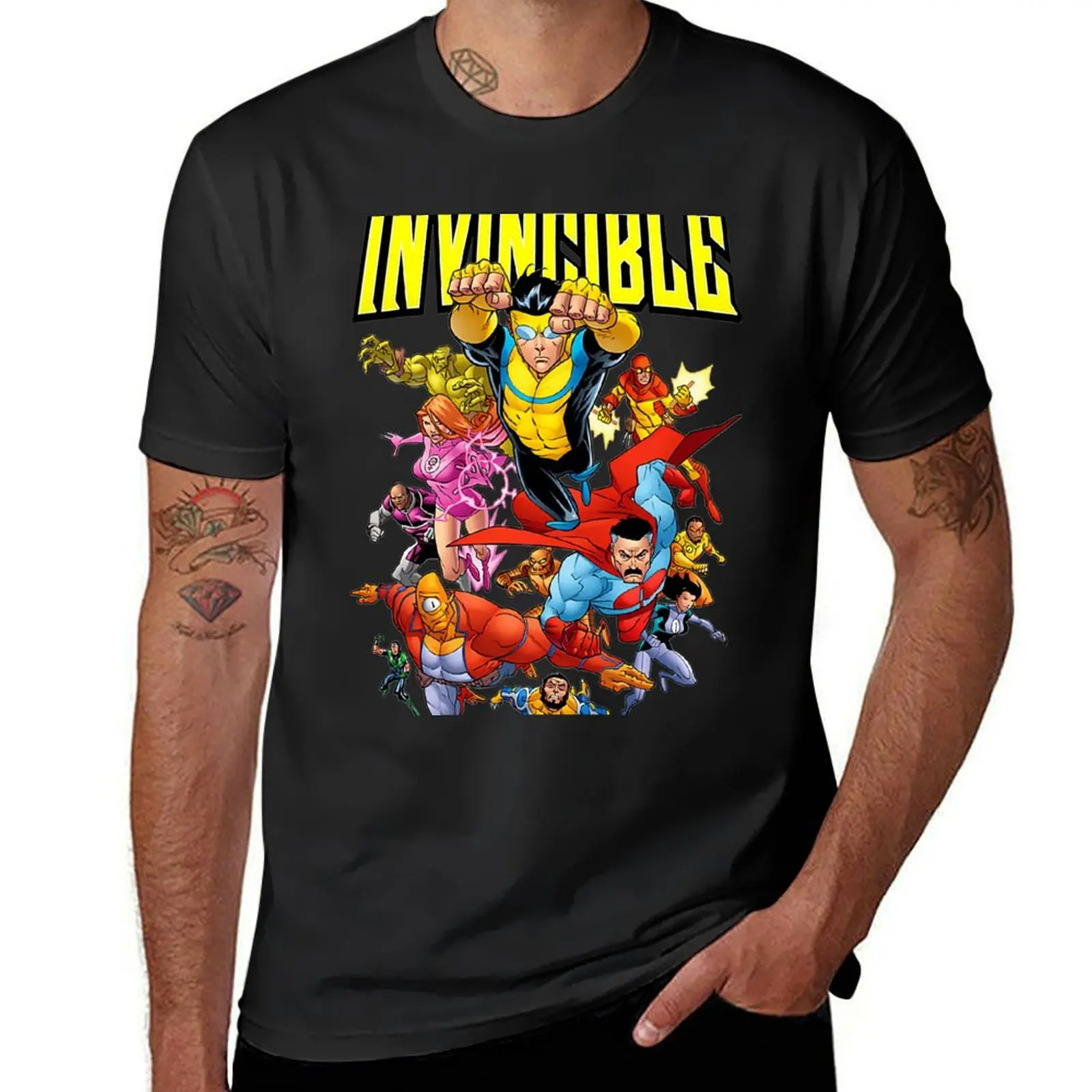 Invincible invincible cartoon T-Shirt blacks quick drying Aesthetic clothing mens t shirts pack
Invincible invincible cartoon T-Shirt blacks quick drying Aesthetic clothing mens t shirts pack