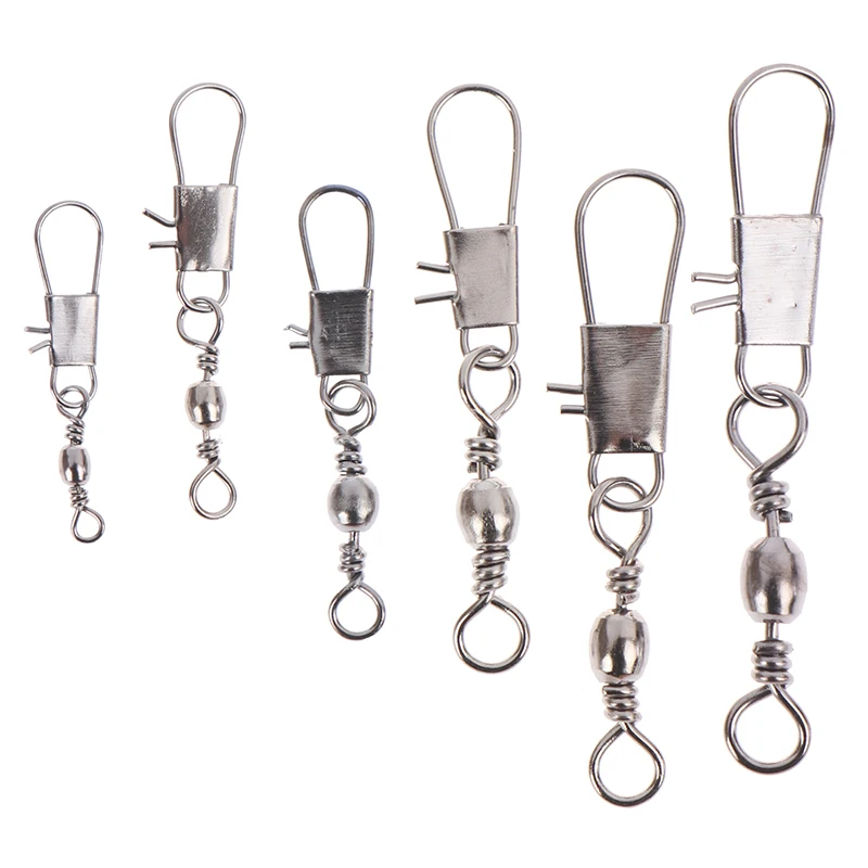 1 bag accesorios para pescar en rios Barrel swivels rings fishing line connector with interlock fishing lure Steel Alloy
1 bag accesorios para pescar en rios Barrel swivels rings fishing line connector with interlock fishing lure Steel Alloy