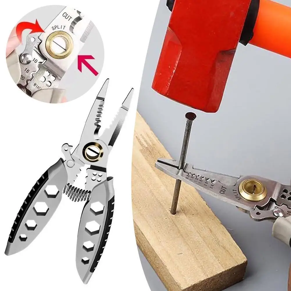 Professional Wire Stripper Multipurpose Tool Electrician Crimpe Pliers For Wire Cutting Stripping Pressing Cable Hand Tool
Professional Wire Stripper Multipurpose Tool Electrician Crimpe Pliers For Wire Cutting Stripping Pressing Cable Hand Tool
