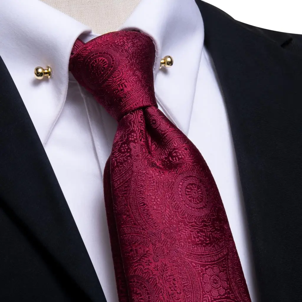 Hi-Tie Burgundy Paisley Silk Wedding Tie For Men Designer Hanky Cufflink Men Necktie With Collar Pin Party Business Dropship
Hi-Tie Burgundy Paisley Silk Wedding Tie For Men Designer Hanky Cufflink Men Necktie With Collar Pin Party Business Dropship