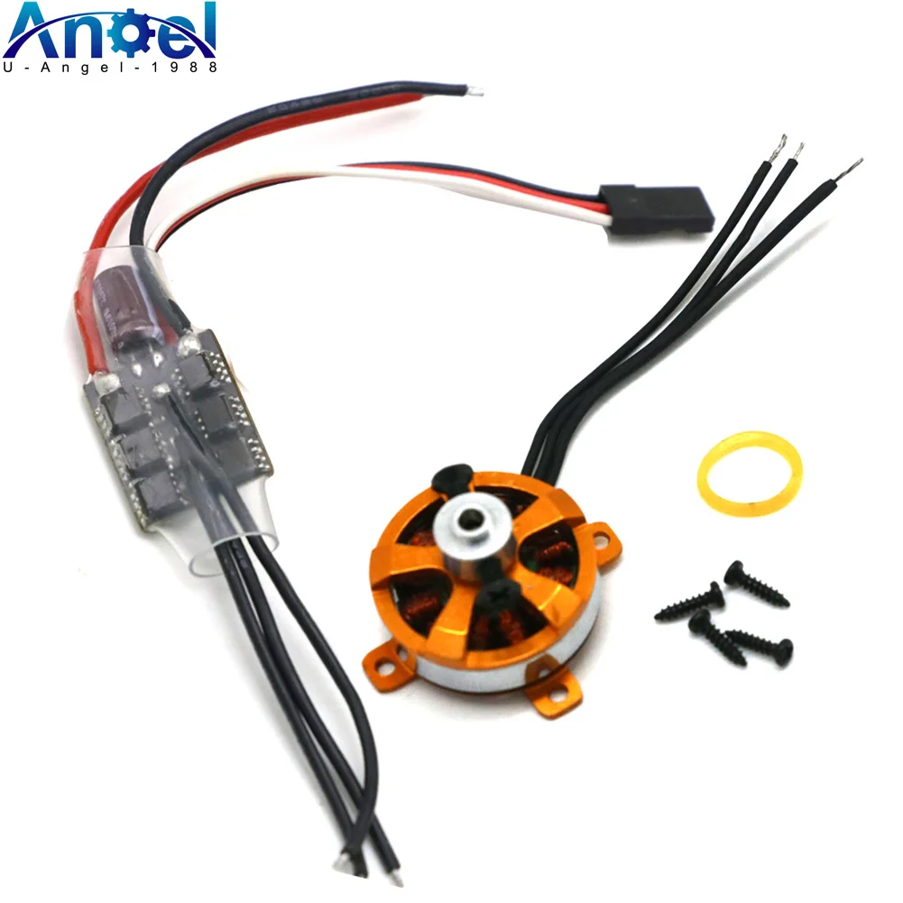 

XXD 2205 A2205 7.6A 1400KV 1600KV SP Micro Brushless Motor W/ Mount + 10A ESC For RC Aircraft/KK Copter Quadcopter UFO F3P