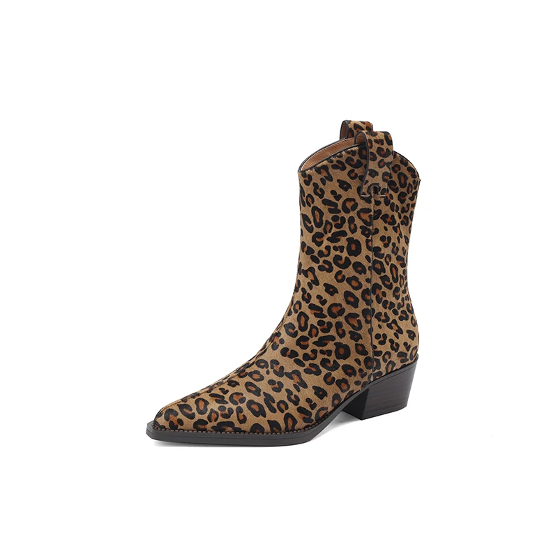 2023 new autumn winter Women ankle boots natural leather 22-24.5cm Printed horsehair+pigskin modern boots Retro western boots
2023 new autumn winter Women ankle boots natural leather 22-24.5cm Printed horsehair+pigskin modern boots Retro western boots