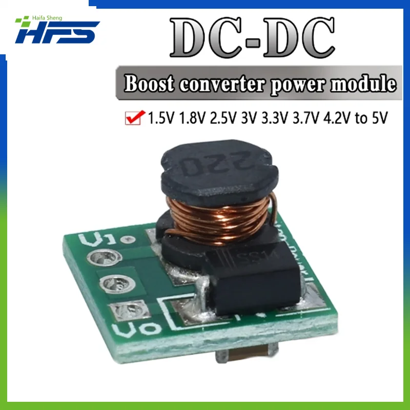 

0.9-5V To 5V DC-DC Step-Up Power Module Voltage Boost Converter Board 1.5V 1.8V 2.5V 3V 3.3V 3.7V 4.2V To 5V
