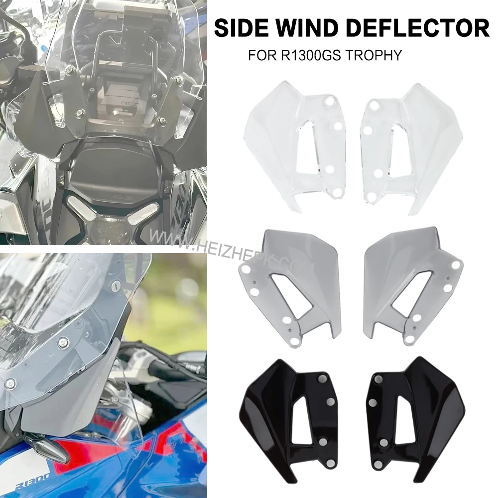 

For BMW R 1300 GS r1300gs Side Spoiler Windshield Trophy Triple Black Option 719 Tramuntana Accessories Wind Deflector R1300GS