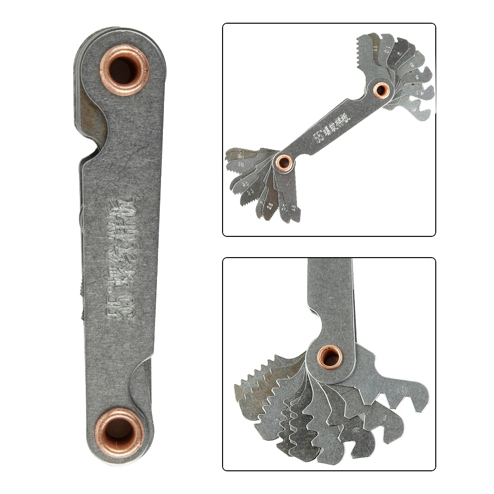 Metric Screw Thread Gauge Thread Pitch Cutting Gauge Tool Set With Magnetic 55 60 Degrees 55 60 Degree Accurate Measure Tool
Metric Screw Thread Gauge Thread Pitch Cutting Gauge Tool Set With Magnetic 55 60 Degrees 55 60 Degree Accurate Measure Tool