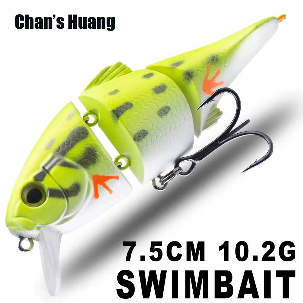 Chan's Huang 7.5CM 10.2G / 2.95INCH 0.36OZ Floating VIB Swimbait 2 Joints Bass Perch Trout Fishing Lures Artificial Segment Bait
Chan's Huang 7.5CM 10.2G / 2.95INCH 0.36OZ Floating VIB Swimbait 2 Joints Bass Perch Trout Fishing Lures Artificial Segment Bait