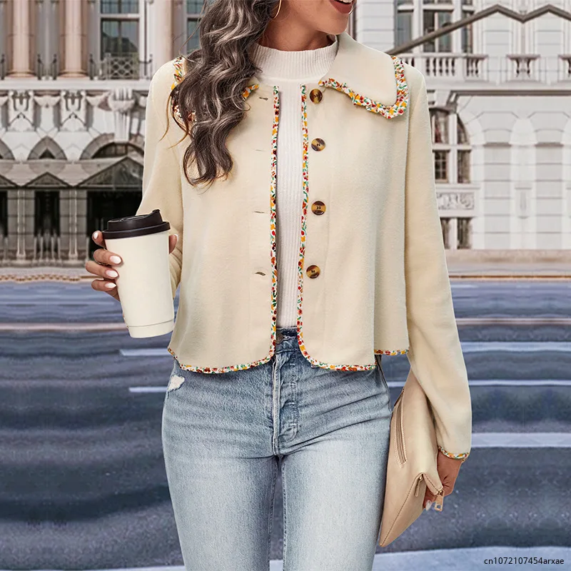 2023 Autumn and Winter Women's New Fashion and Elegant Women's Lace Solid Color Casual Comfort Long Sleeve Jacket
2023 Autumn and Winter Women's New Fashion and Elegant Women's Lace Solid Color Casual Comfort Long Sleeve Jacket