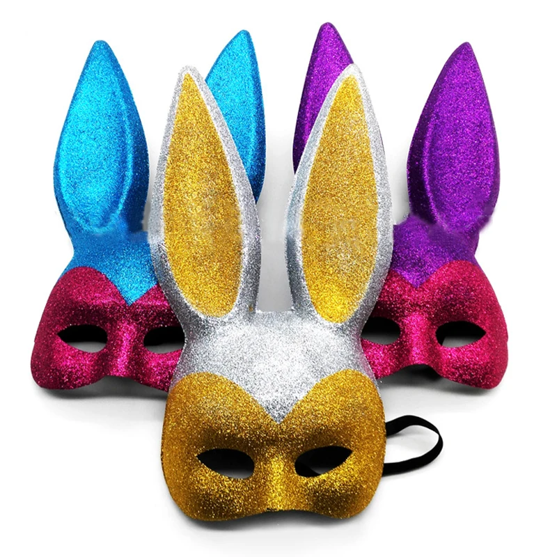 New Halloween Easter Club Bar Rabbit Mask Dance Half Face Bunny Mask Stage Show Show Bunny Ear Mask Three Colors Optional
New Halloween Easter Club Bar Rabbit Mask Dance Half Face Bunny Mask Stage Show Show Bunny Ear Mask Three Colors Optional