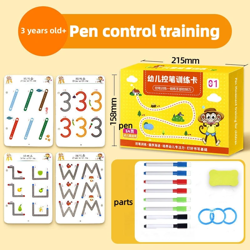 Kids Montessori Educational Drawing Toy Children Pen Control Training Color Shape Math Match Game Toddler Learning Activities
Kids Montessori Educational Drawing Toy Children Pen Control Training Color Shape Math Match Game Toddler Learning Activities