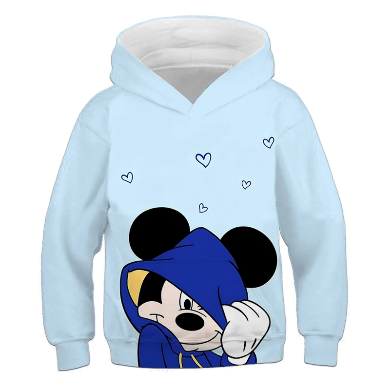 Spring Autumn Children's Mickey Mouse Hoodies Casual Comfortable Boys' Blue Long sleeved Simple Versatile Kids' Sportswear
Spring Autumn Children's Mickey Mouse Hoodies Casual Comfortable Boys' Blue Long sleeved Simple Versatile Kids' Sportswear