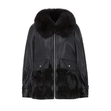 2021 Autumn and Winter New Fox Fur Grass Coat Loose Warm Medium and Long Women's Genuine Leather Sheep Fur Jacket with Cotton
2021 Autumn and Winter New Fox Fur Grass Coat Loose Warm Medium and Long Women's Genuine Leather Sheep Fur Jacket with Cotton