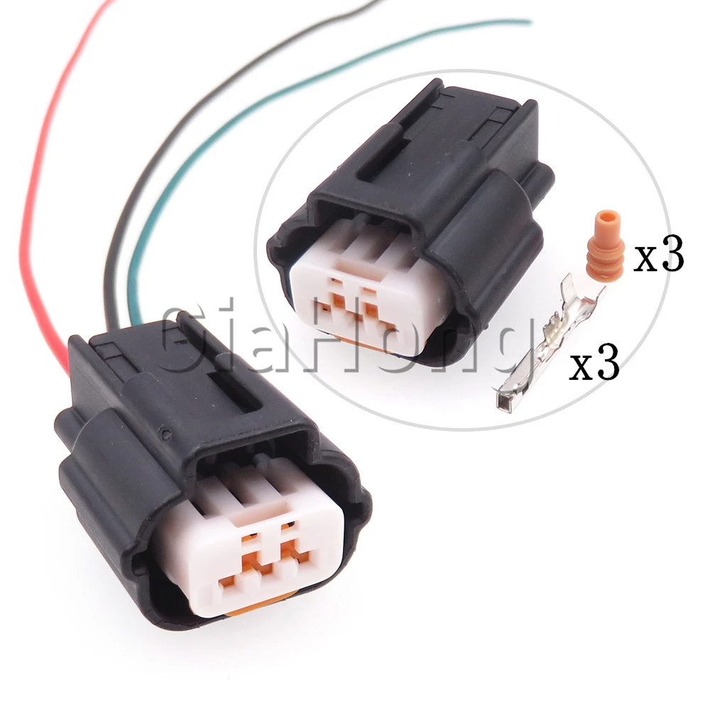 

1 Set 3 Ways Starter Auto Parts PK605-03027 Automobile Waterproof Plug With Terminal For Mitsubishi Car Sealed Connector