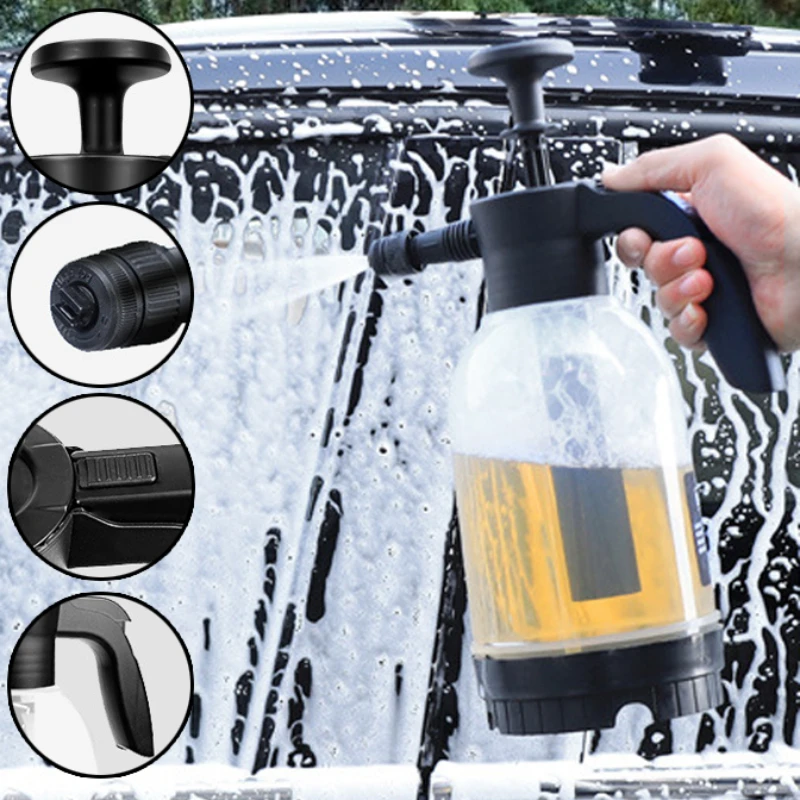 Car Wash Hand-held Foam Watering Can 2L Foam Sprayer Air Pressure Sprayer Plastic Disinfection Water Bottle Car Cleaning Tools
Car Wash Hand-held Foam Watering Can 2L Foam Sprayer Air Pressure Sprayer Plastic Disinfection Water Bottle Car Cleaning Tools