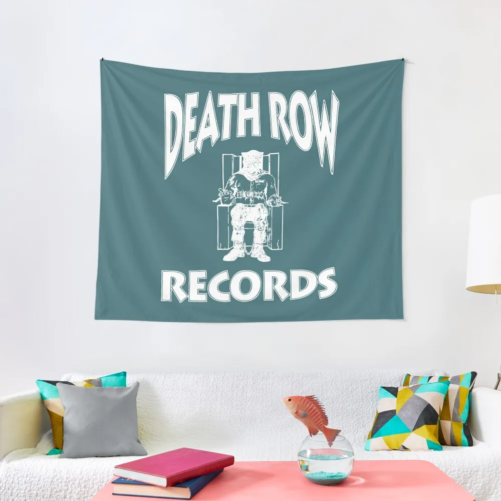 

Death Row Records Adult Unisex White Logo with Sleeve Hit Heavy Tapestry Decorative Wall Murals Home Decoration Tapestry