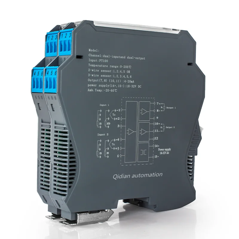 3-Wire RTD Temperature Transmitter for Thermal Resistance with Linearized 4 to 20mA 0-10V output Universal Input
3-Wire RTD Temperature Transmitter for Thermal Resistance with Linearized 4 to 20mA 0-10V output Universal Input