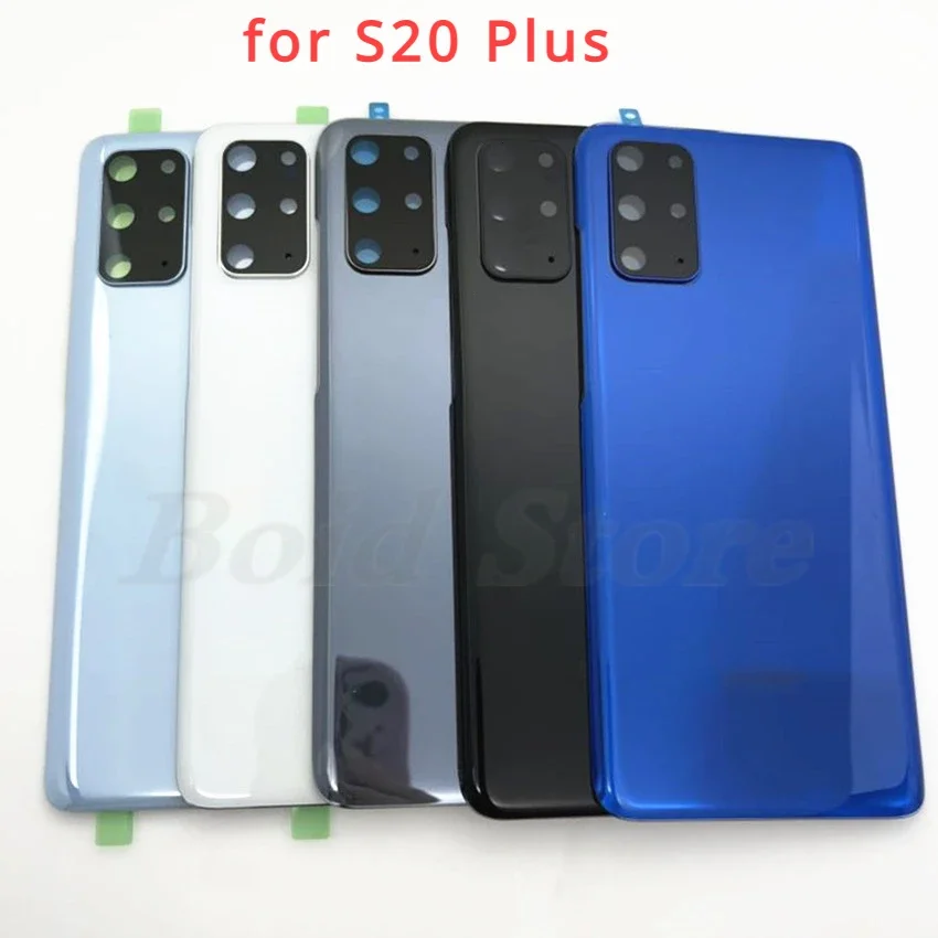

For Samsung Galaxy S20 Plus G985 G985F Battery Back Cover Glass Panel Rear Door Housing Case With Camera Lens