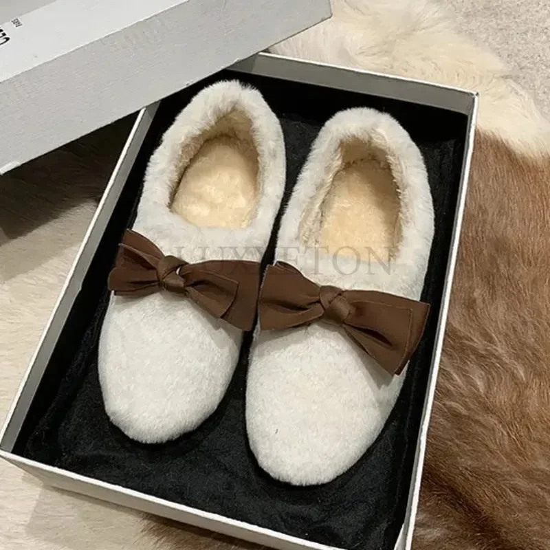2023 Designer Luxury Lambswool Bowknot Mocasines Winter Curly Sheep Loafers Women Pointed Plush Cotton Shoes Fuzzy Flat Shoes
2023 Designer Luxury Lambswool Bowknot Mocasines Winter Curly Sheep Loafers Women Pointed Plush Cotton Shoes Fuzzy Flat Shoes