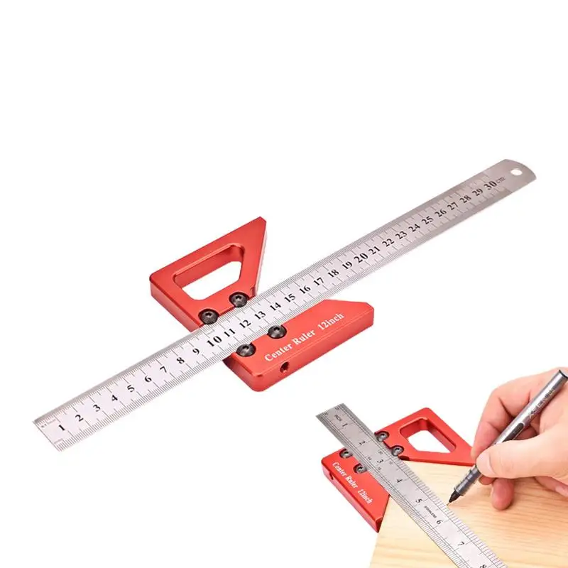 Прибор для обнаружения линий, инструмент для обнаружения кругов и деревьев, со съемной линейкой из алюминиевого сплава