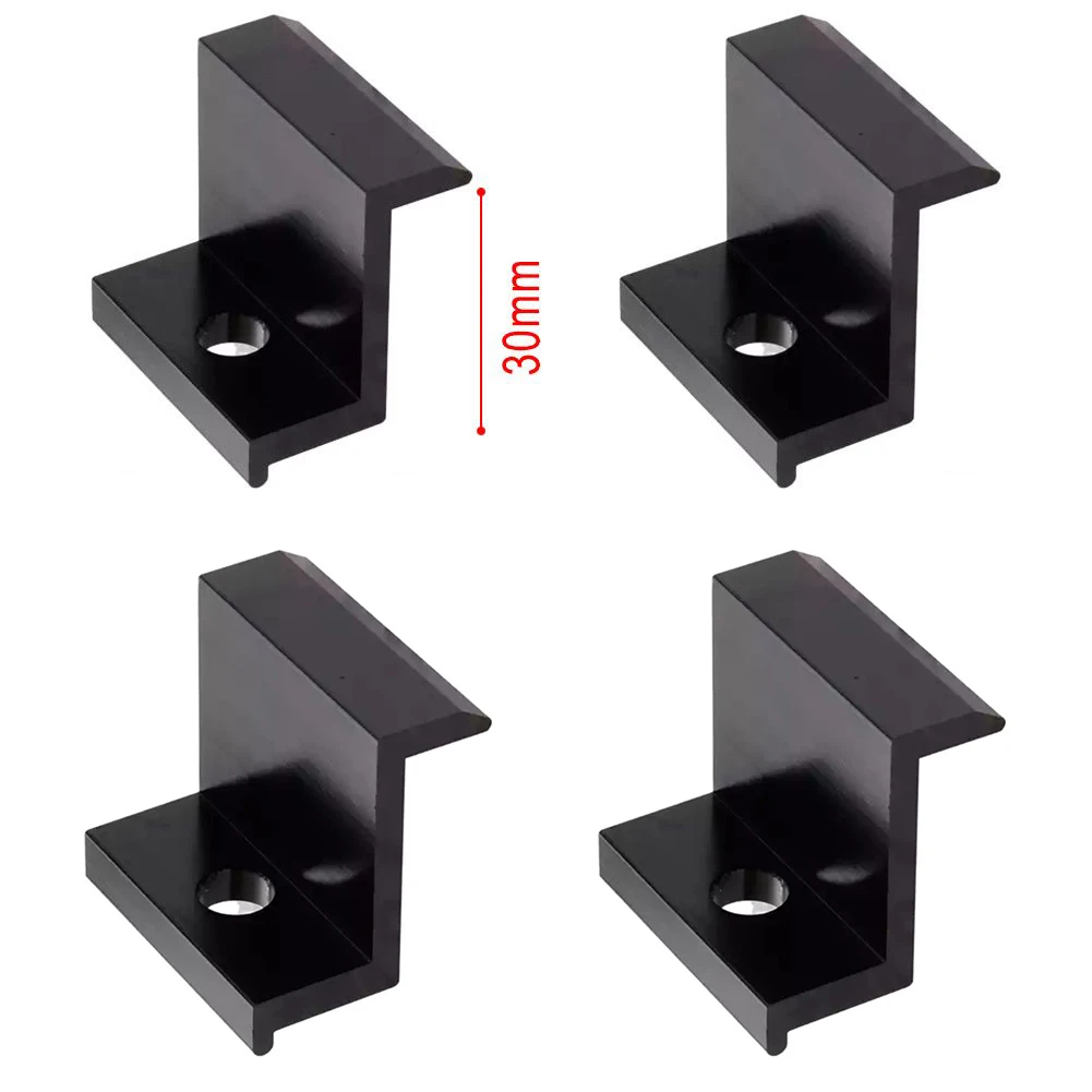 4Pcs PV Solar Panel Mount Accessories PV End Clamp Aluminum Alloy Black Z Bracket Solar Photovoltaic Support Solar Power Parts
4Pcs PV Solar Panel Mount Accessories PV End Clamp Aluminum Alloy Black Z Bracket Solar Photovoltaic Support Solar Power Parts