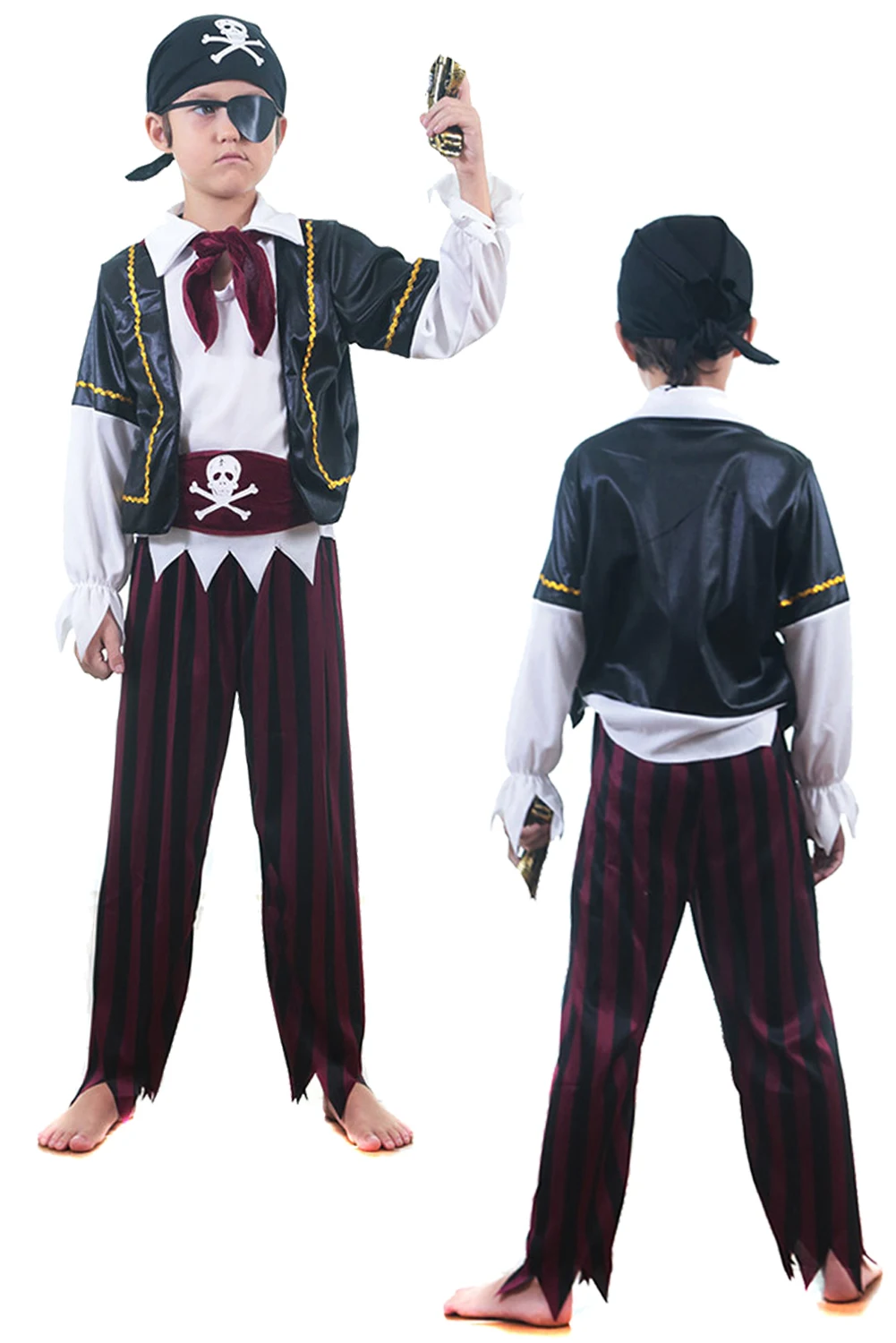 

Pirate Cosplay Kids Boys Role Play Outfits Funny Halloween Costume Child Roleplay Fantasy Fancy Dress Up Party Clothes