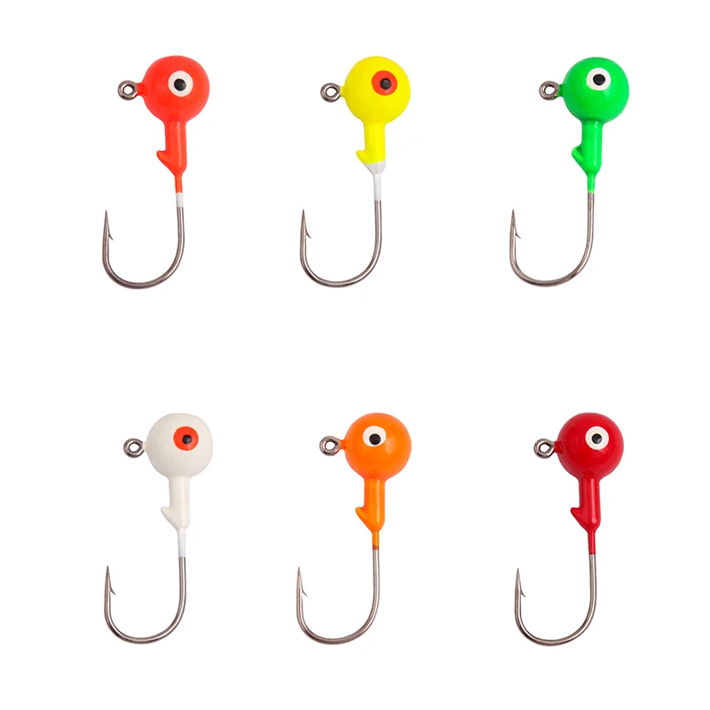 1g-14g Sharp Hook with Barb 5pcs/bag Luya Bait Accessories High Carbon Steel Color Spray Paint Double Eye Lead Head Hook
1g-14g Sharp Hook with Barb 5pcs/bag Luya Bait Accessories High Carbon Steel Color Spray Paint Double Eye Lead Head Hook