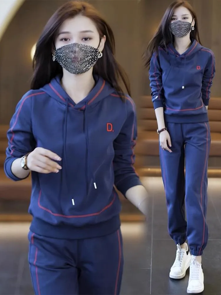 Hoodies Sweatsuit Korean Women Long Sleeve Sweatshirt and Pants Two Piece Set Autumn Tracksuit Solid Female Clothing
Hoodies Sweatsuit Korean Women Long Sleeve Sweatshirt and Pants Two Piece Set Autumn Tracksuit Solid Female Clothing