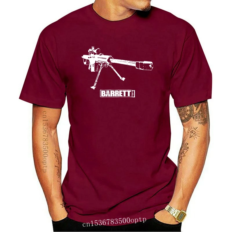 

New The Sniper M82 M107 50 Caliber Barrett Rifle T-shirt Mens Size S-XXXL Black Tees