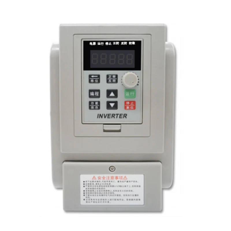 Frequency converter single-phase input and three-phase output 2.2KW220V fan water pump motor speed regulator
Frequency converter single-phase input and three-phase output 2.2KW220V fan water pump motor speed regulator
