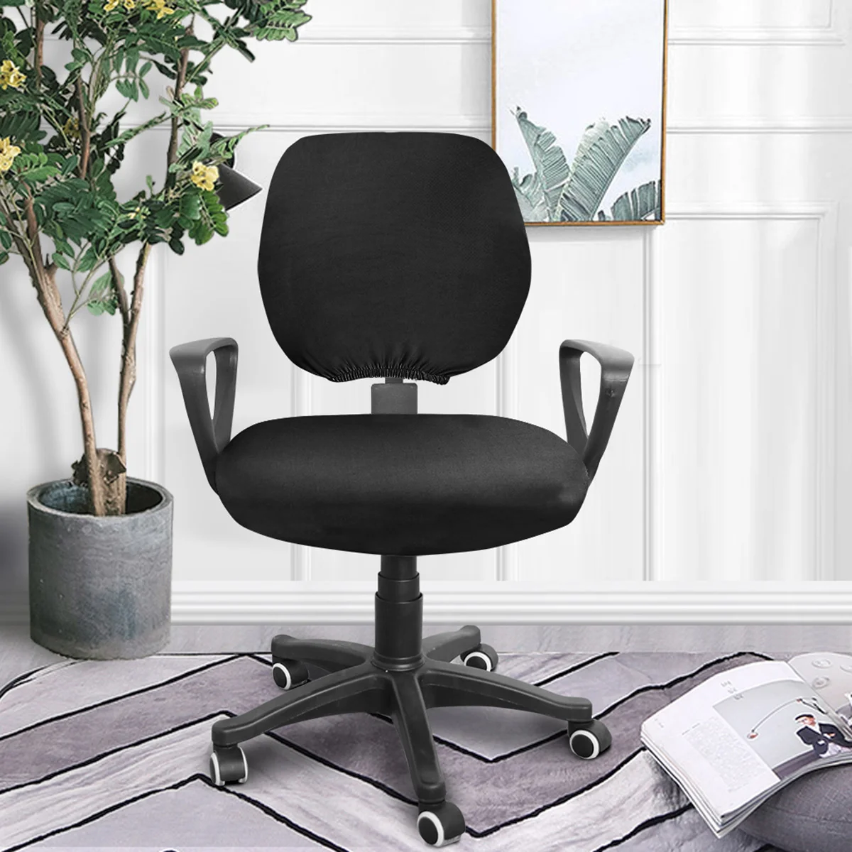 Computer Chair Covers Desk Task Chair Covers Office Rotating Chair Cover for Office Home Computer ( Black Style )
Computer Chair Covers Desk Task Chair Covers Office Rotating Chair Cover for Office Home Computer ( Black Style )