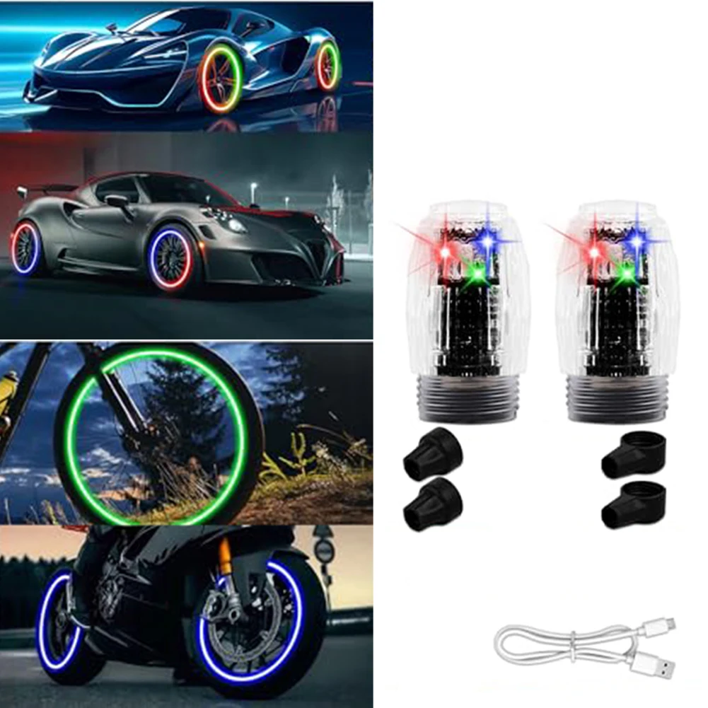 2/4PCS LED Lights Neon Wheel Tire Tyre Valve Dust Cap 12V 5mA 2uA Universal Decorative Lamp For Cars, Motorcycles, Bicycles
2/4PCS LED Lights Neon Wheel Tire Tyre Valve Dust Cap 12V 5mA 2uA Universal Decorative Lamp For Cars, Motorcycles, Bicycles